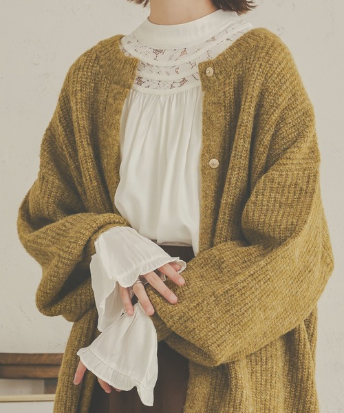 Ambre Neige(アンブルネージュ)の「ハシゴレースブラウス/【WEB/EC限定商品】(シャツ/ブラウス・レディース・ベージュ/オフホワイト/ライトブラウン・FREE)」の3枚目の写真