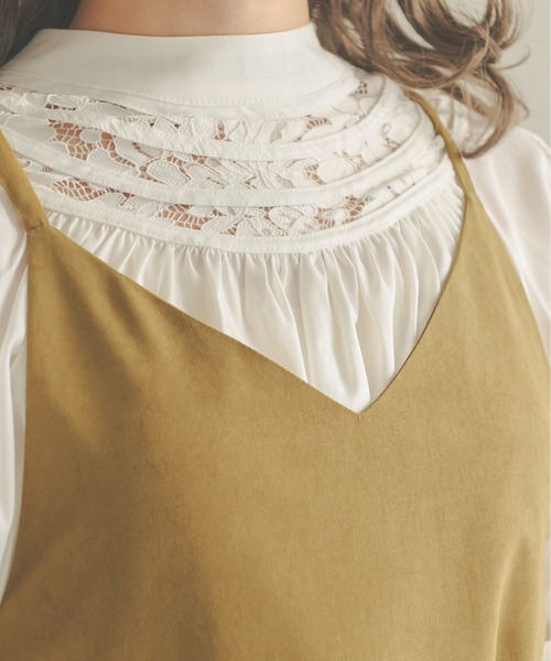 Ambre Neige(アンブルネージュ)の「ハシゴレースブラウス/【WEB/EC限定商品】(シャツ/ブラウス・レディース・ベージュ/オフホワイト/ライトブラウン・FREE)」の6枚目の写真