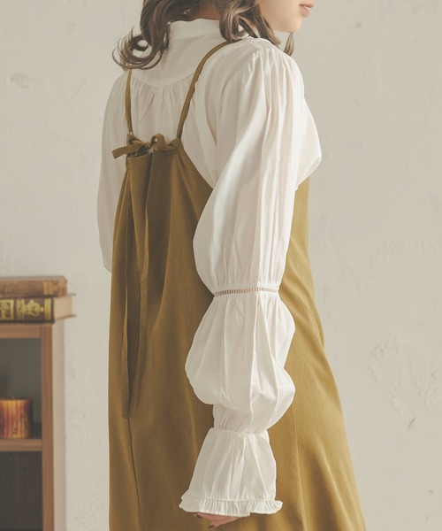 Ambre Neige(アンブルネージュ)の「ハシゴレースブラウス/【WEB/EC限定商品】(シャツ/ブラウス・レディース・ベージュ/オフホワイト/ライトブラウン・FREE)」の5枚目の写真
