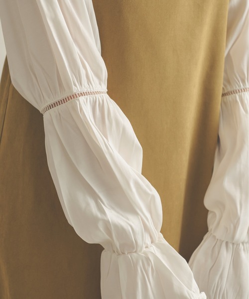 Ambre Neige(アンブルネージュ)の「ハシゴレースブラウス/【WEB/EC限定商品】(シャツ/ブラウス・レディース・ベージュ/オフホワイト/ライトブラウン・FREE)」の7枚目の写真