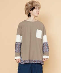 チャイハネ | 【チャイハネ】プリリアMEN'Sパッチワークプルオーバー(その他トップス)