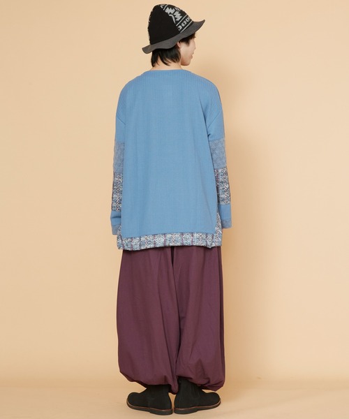 チャイハネ（チャイハネ）の「【チャイハネ】プリリアMEN'Sパッチワークプルオーバー（その他トップス・メンズ・ブラック/ベージュ/ブルー・FREE）」の13枚目の写真