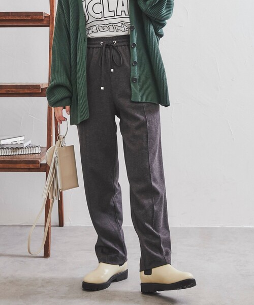 coen(コーエン)の「モイスチャータッチテーパードパンツ#(その他パンツ・レディース・ライトグレー/ダークグレー/オフホワイト/ブラウン/ライトブルー・S/M/L)」の4枚目の写真