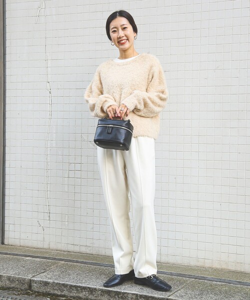 coen(コーエン)の「モイスチャータッチテーパードパンツ#(その他パンツ・レディース・ライトグレー/ダークグレー/オフホワイト/ブラウン/ライトブルー・S/M/L)」の11枚目の写真