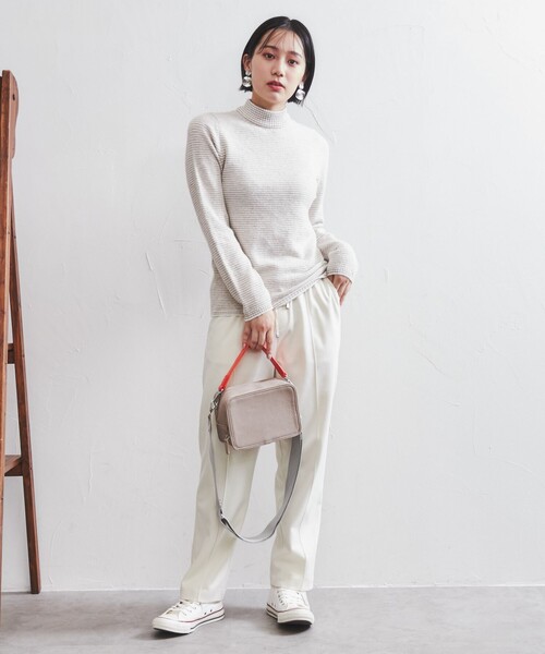 coen(コーエン)の「モイスチャータッチテーパードパンツ#(その他パンツ・レディース・ライトグレー/ダークグレー/オフホワイト/ブラウン/ライトブルー・S/M/L)」の18枚目の写真