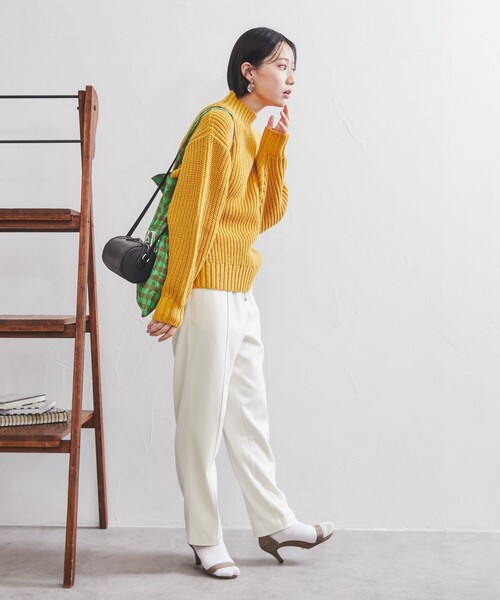 coen(コーエン)の「モイスチャータッチテーパードパンツ#(その他パンツ・レディース・ライトグレー/ダークグレー/オフホワイト/ブラウン/ライトブルー・S/M/L)」の19枚目の写真