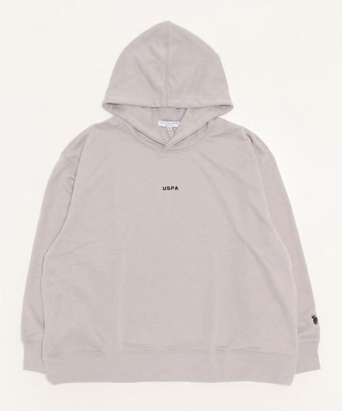 U.S. POLO ASSN.(ユーエスポロアッスン)の「U.S. POLO ASSN. / ユーエスポロアッスン 別注 コラボ オーバーサイズ 裏毛 配色 スウェット パーカー(パーカー・メンズ・ブラック/ブラック系その他/ベージュ/ベージュ系その他・MEDIUM/LARGE)」の13枚目の写真