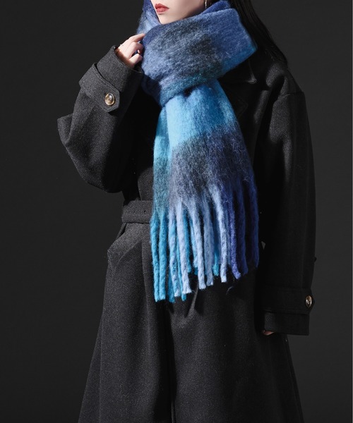 ボリュームフリンジマフラー（マフラー）｜Ellno Loset（エルノ