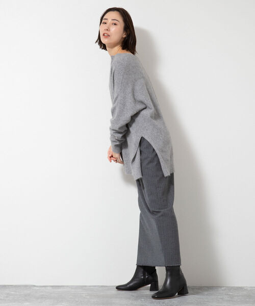 NOLLEY’S（ノーリーズ）の「フラノフリンジロングタイトスカート（スカート・レディース・グレー系その他3/ベージュ系その他3・38/36）」の21枚目の写真