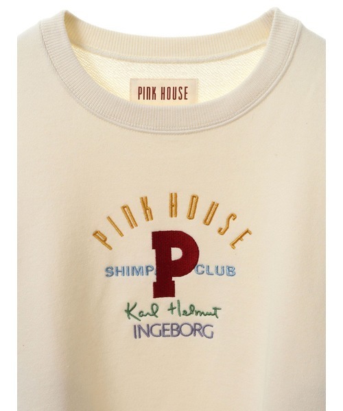 PINK HOUSE（ピンクハウス）の「ロゴトレーナー（スウェット・レディース・レッド/ピンク/オフホワイト・フリー）」の10枚目の写真