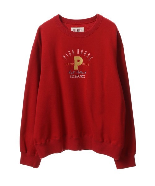 PINK HOUSE（ピンクハウス）の「ロゴトレーナー（スウェット・レディース・レッド/ピンク/オフホワイト・フリー）」の7枚目の写真