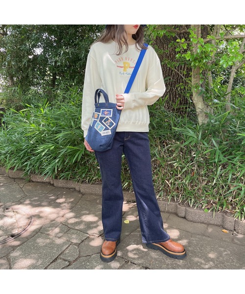 PINK HOUSE（ピンクハウス）の「ロゴトレーナー（スウェット・レディース・レッド/ピンク/オフホワイト・フリー）」の4枚目の写真