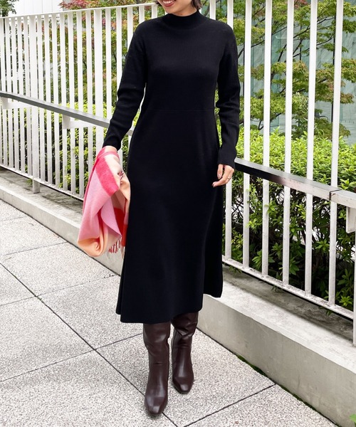 セール バイカラーニットワンピース ワンピース Opaque Clip オペークドットクリップ のファッション通販 Zozotown