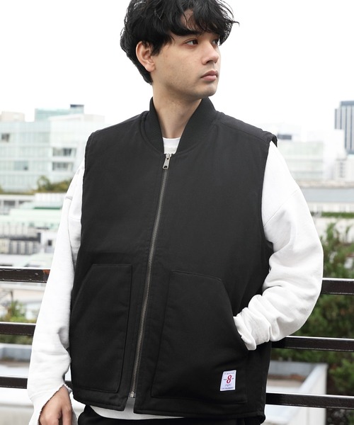 8(eight)(エイト)の「ダックベスト(ダウンベスト・メンズ・ブラウン/ブラック・LARGE/MEDIUM)」の2枚目の写真