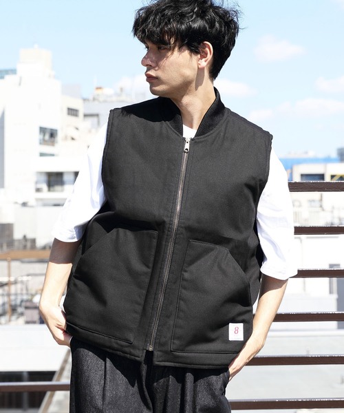 8(eight)(エイト)の「ダックベスト(ダウンベスト・メンズ・ブラウン/ブラック・LARGE/MEDIUM)」の16枚目の写真