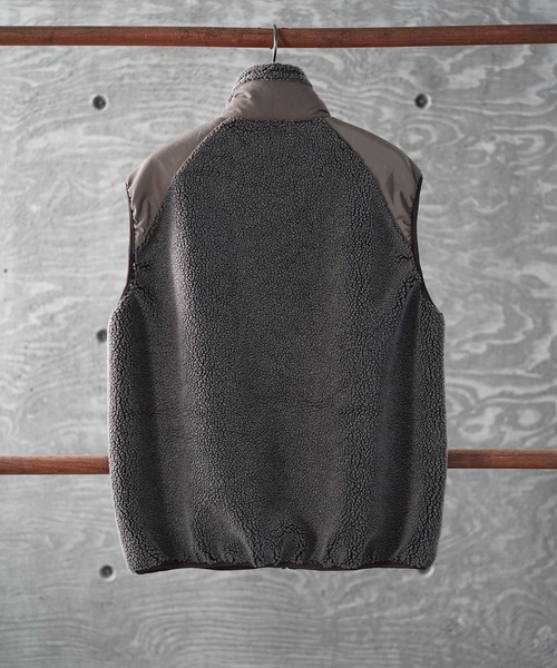 orSlow（オアスロウ）の「orSlow/オアスロウ BOA FLEECE VEST ボアフリースベスト（ベスト・メンズ・カーキ・2/3/4）」の5枚目の写真