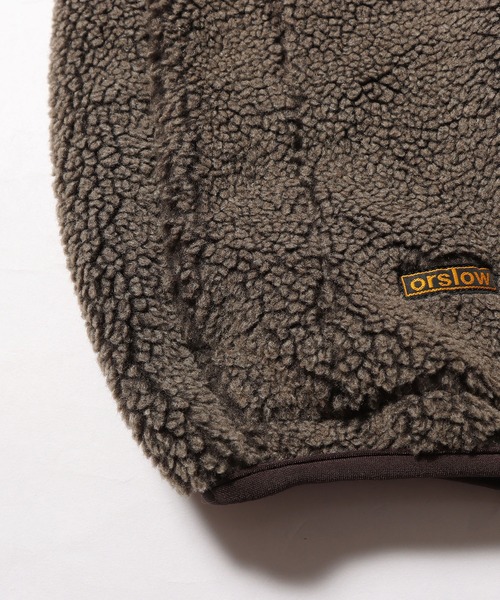 orSlow（オアスロウ）の「orSlow/オアスロウ BOA FLEECE VEST ボアフリースベスト（ベスト・メンズ・カーキ・2/3/4）」の21枚目の写真