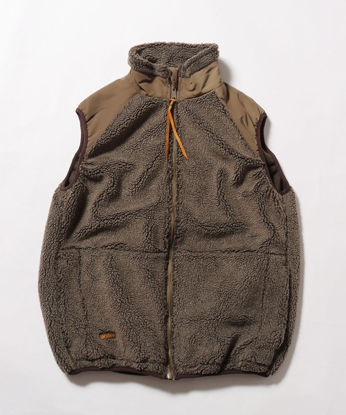 orSlow（オアスロウ）の「orSlow/オアスロウ BOA FLEECE VEST ボアフリースベスト（ベスト・メンズ・カーキ・2/3/4）」の15枚目の写真
