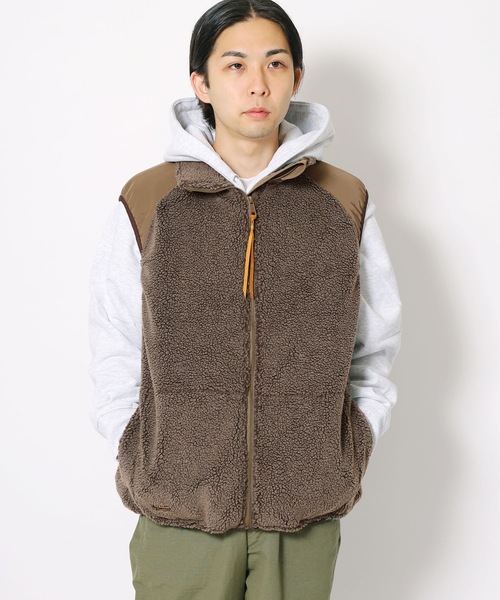 orSlow（オアスロウ）の「orSlow/オアスロウ BOA FLEECE VEST ボアフリースベスト（ベスト・メンズ・カーキ・2/3/4）」の22枚目の写真