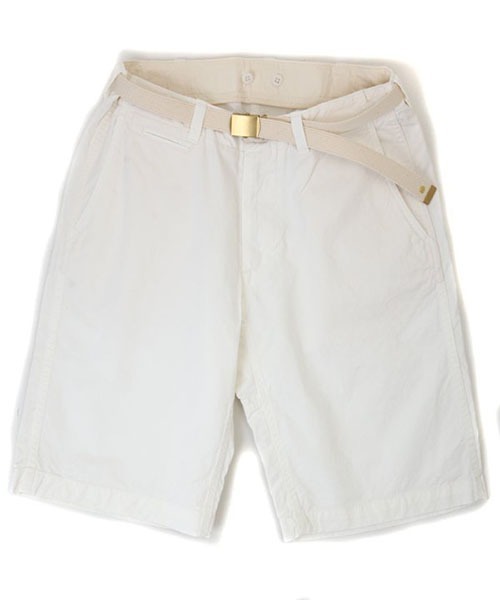 MASTER&Co（マスターアンドコー）の「MASTER&CO / マスター&コー：Short Chino Pant with Belt：MC075[STD]（その他パンツ・メンズ・ホワイト・M）」の4枚目の写真