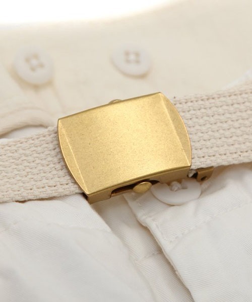 MASTER&Co（マスターアンドコー）の「MASTER&CO / マスター&コー：Short Chino Pant with Belt：MC075[STD]（その他パンツ・メンズ・ホワイト・M）」の6枚目の写真