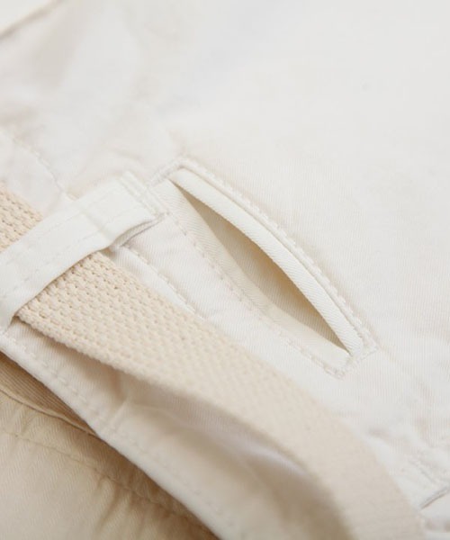 MASTER&Co（マスターアンドコー）の「MASTER&CO / マスター&コー：Short Chino Pant with Belt：MC075[STD]（その他パンツ・メンズ・ホワイト・M）」の9枚目の写真
