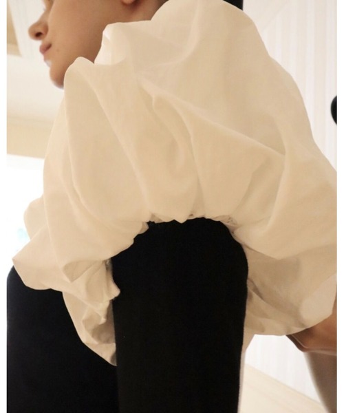 epine（エピヌ）の「volume balloon arm（アームカバー・レディース・ブラック/ホワイト・FREE）」の4枚目の写真