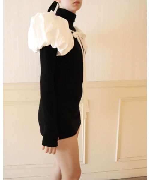 epine（エピヌ）の「volume balloon arm（アームカバー・レディース・ブラック/ホワイト・FREE）」の19枚目の写真