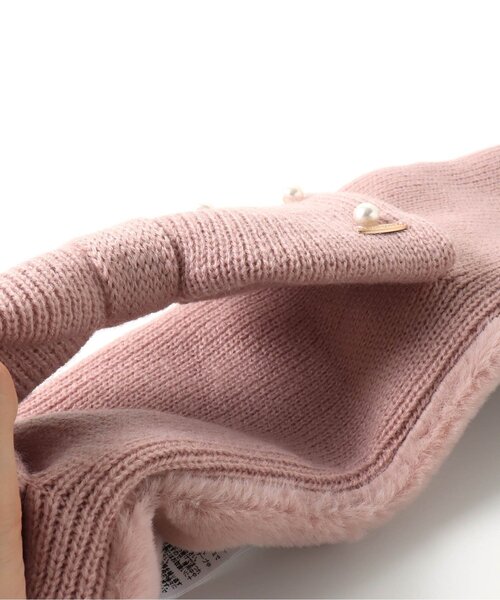 apres les cours（アプレレクール）の「パールリボンマフラー（マフラー・キッズ・ピンク/アイボリー/サックスブルー・140/120）」の10枚目の写真