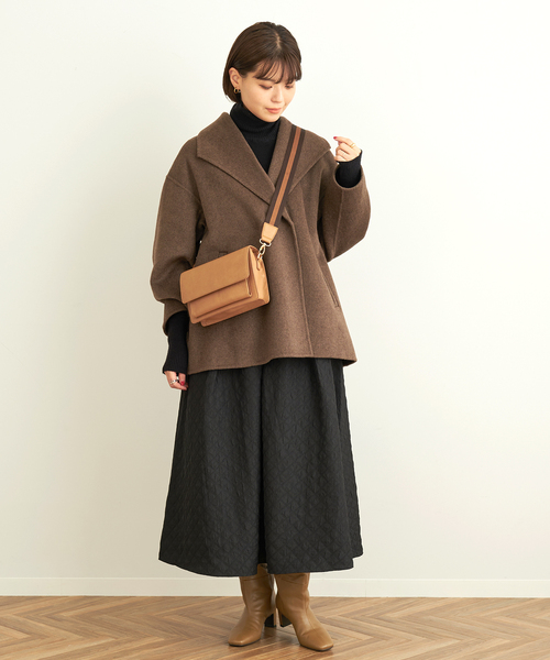 B.C STOCK（ベーセーストック）の「≪追加2≫ラインテープショルダー（ショルダーバッグ・レディース・キャメル/アイボリー/ブラック・FREE）」の16枚目の写真