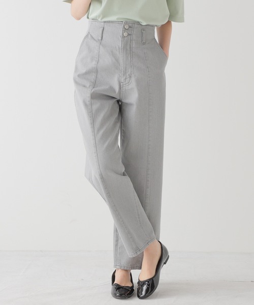 Honeys（ハニーズ）の「ストレートパンツ（股下64cm）（デニム