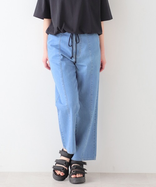Honeys（ハニーズ）の「ストレートパンツ（股下64cm）（デニム