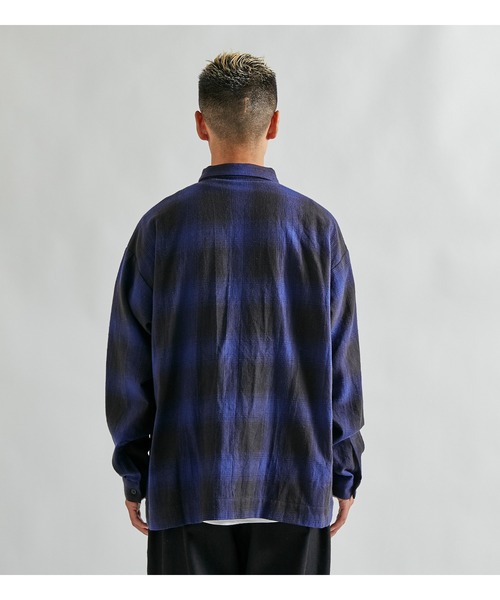 APPLEBUM（アップルバム）の「Ombre Check Shirt (Square)（シャツ/ブラウス・メンズ・ネイビー系/レッド/グリーン系その他・LARGE/X-LARGE/MEDIUM）」の18枚目の写真