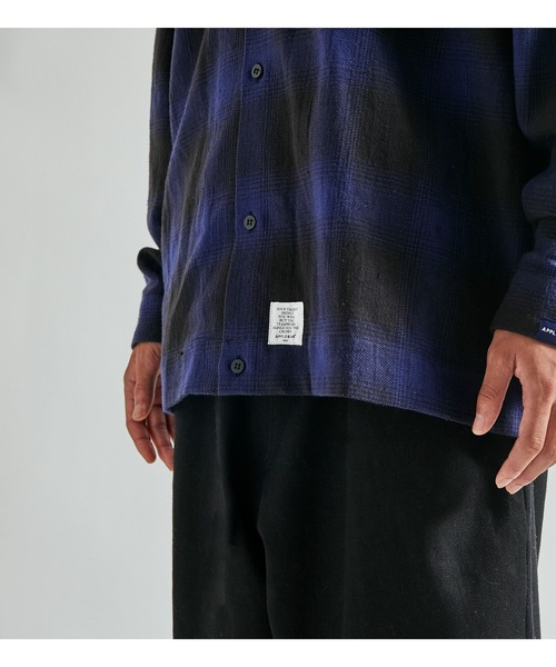 APPLEBUM（アップルバム）の「Ombre Check Shirt (Square)（シャツ/ブラウス・メンズ・ネイビー系/レッド/グリーン系その他・LARGE/X-LARGE/MEDIUM）」の19枚目の写真