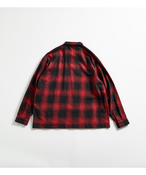 APPLEBUM（アップルバム）の「Ombre Check Shirt (Square)（シャツ/ブラウス・メンズ・ネイビー系/レッド/グリーン系その他・LARGE/X-LARGE/MEDIUM）」の5枚目の写真