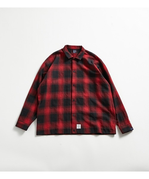 APPLEBUM（アップルバム）の「Ombre Check Shirt (Square)（シャツ/ブラウス・メンズ・ネイビー系/レッド/グリーン系その他・LARGE/X-LARGE/MEDIUM）」の9枚目の写真
