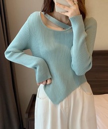 Burner | 【BURNER Recommend Select】イレギュラーカット　リブニット　oku-tops-683333167677-2688(ニット/セーター)