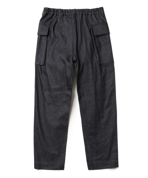 MR.OLIVE(ミスターオリーブ)の「【セットアップ対応】8oz ライトヴィンテージ デニム / 2ポケット カーゴパンツ(カーゴパンツ・メンズ・ナチュラル/インディゴブルー・LARGE/MEDIUM/SMALL)」の4枚目の写真