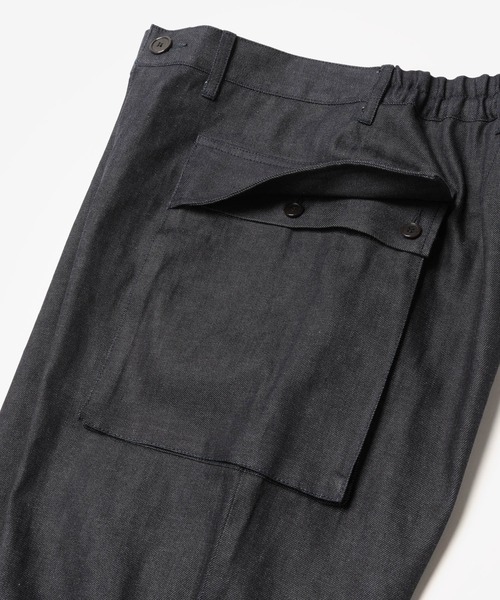 MR.OLIVE(ミスターオリーブ)の「【セットアップ対応】8oz ライトヴィンテージ デニム / 2ポケット カーゴパンツ(カーゴパンツ・メンズ・ナチュラル/インディゴブルー・LARGE/MEDIUM/SMALL)」の5枚目の写真