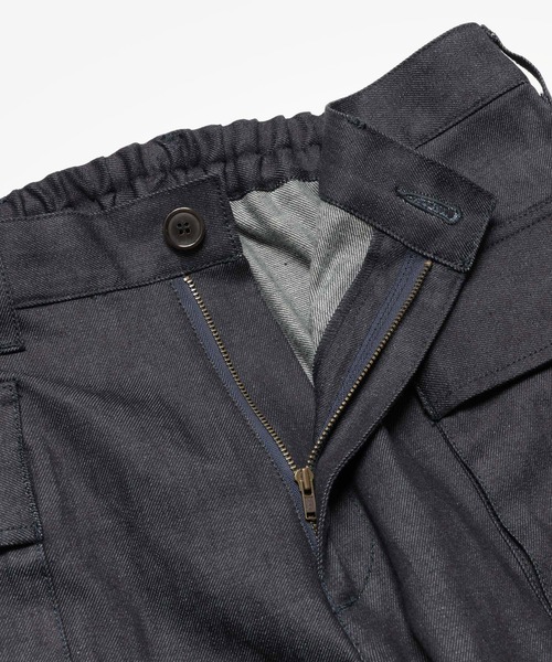 MR.OLIVE(ミスターオリーブ)の「【セットアップ対応】8oz ライトヴィンテージ デニム / 2ポケット カーゴパンツ(カーゴパンツ・メンズ・ナチュラル/インディゴブルー・LARGE/MEDIUM/SMALL)」の6枚目の写真