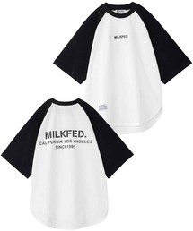 MILKFED. | ROUND HEM RAGLAN S/S TOP(Tシャツ/カットソー)