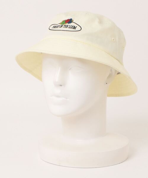 FRUIT OF THE LOOM(フルーツオブザルーム)の「リサイクル バケットハット(ハット・メンズ・ベージュ/ブラック/グレー/アイボリー・FREE)」の2枚目の写真