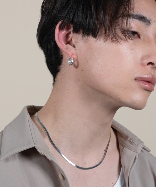 ieLS(イエルズ)の「金属アレルギー対応「ieLS」ステンレス フラットスネークチェーン3mm(ネックレス・レディース・シルバー/ゴールド・38cm/45cm/42cm/50cm)」の16枚目の写真