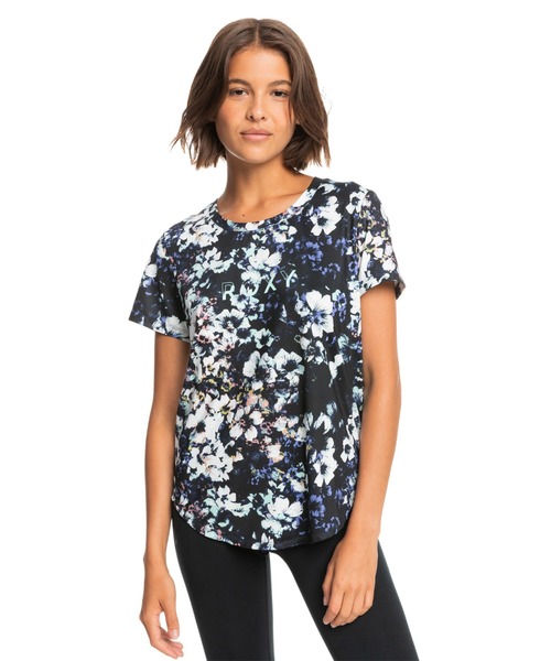 ROXY(ロキシー)の「DANCE OF JOY PRINTED/ロキシー半袖Tシャツ(Tシャツ/カットソー・レディース・ネイビー/カーキ/ブラック・SMALL/X-SMALL/MEDIUM)」の2枚目の写真