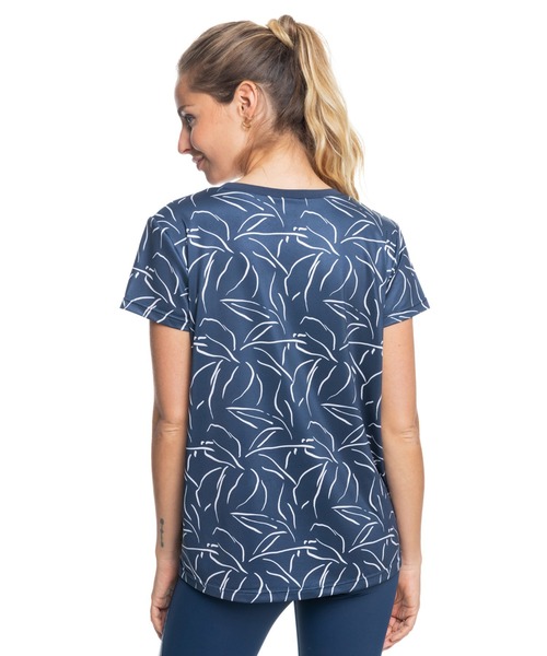 ROXY(ロキシー)の「DANCE OF JOY PRINTED/ロキシー半袖Tシャツ(Tシャツ/カットソー・レディース・ネイビー/カーキ/ブラック・SMALL/X-SMALL/MEDIUM)」の4枚目の写真