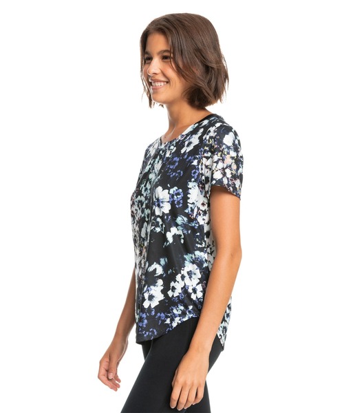 ROXY(ロキシー)の「DANCE OF JOY PRINTED/ロキシー半袖Tシャツ(Tシャツ/カットソー・レディース・ネイビー/カーキ/ブラック・SMALL/X-SMALL/MEDIUM)」の7枚目の写真