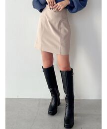 ダブルステッチミニスカート