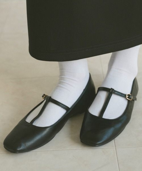 セール】Tストラップバレエシューズ（バレエシューズ）｜VANNIE U