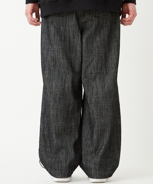 SIDEWAY STANCE（サイドウェイスタンス）の「【SIDEWAY STANCE】スラブ デニム ワイドパンツ（デニムパンツ・メンズ・ブラック/ブラック系その他/インディゴブルー/ブルー系その他・MEDIUM/LARGE）」の8枚目の写真