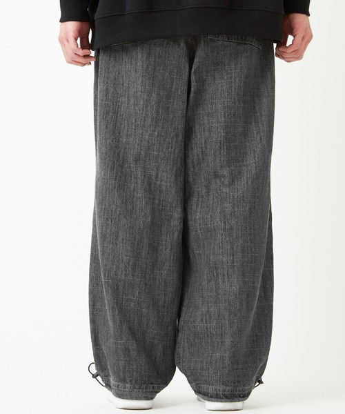 SIDEWAY STANCE（サイドウェイスタンス）の「【SIDEWAY STANCE】スラブ デニム ワイドパンツ（デニムパンツ・メンズ・ブラック/ブラック系その他/インディゴブルー/ブルー系その他・MEDIUM/LARGE）」の12枚目の写真